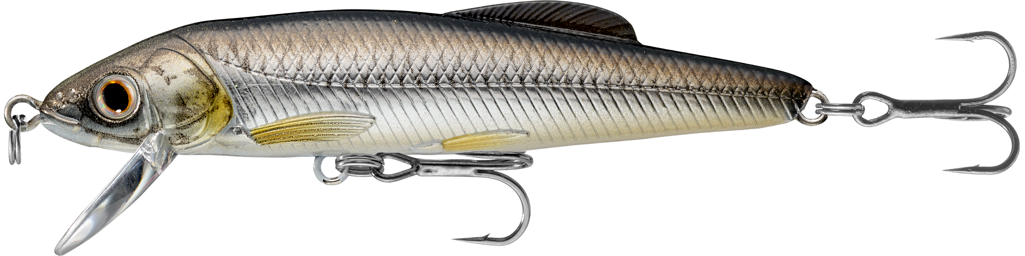 Livetarget Minnow Jerkbait esca 2 1/2" 134 Silver Pearl affondante