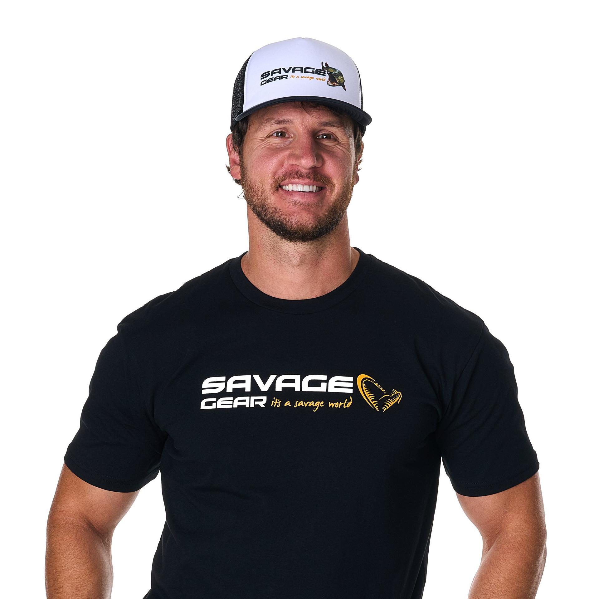 Savage Gear Orange LTD Musky Logo Foam Trucker cappello pesca