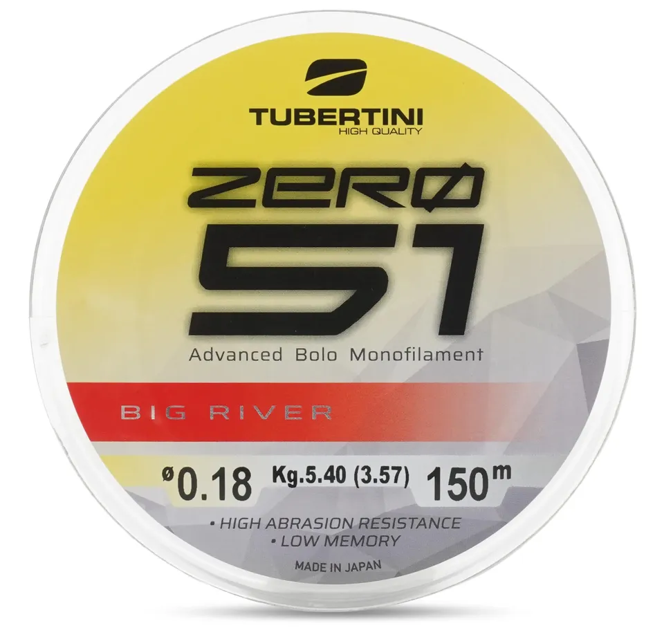 Tubertini Zero 51 Big River filo 150 m 0,18 mm