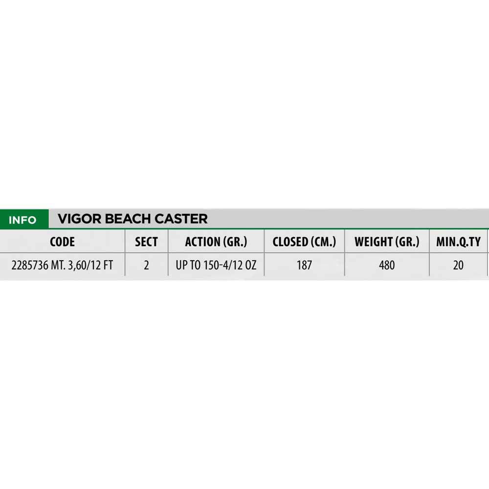 Linea Effe Vigor Beach Caster 2 Canna Mare Carbonio
