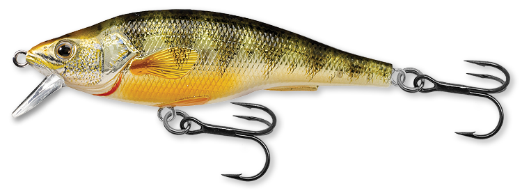 Livetarget Yellow Perch Jerkbait esca 2 7/8" Natural Matte