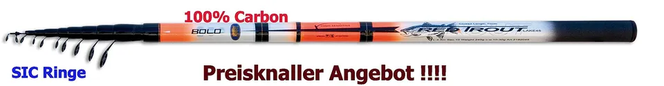 Lineaeffe Red Trout 3.60 m Canna Bolognese 10-30 g Passata