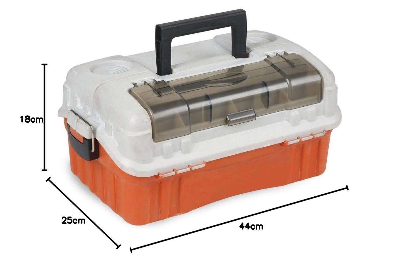 Linea Effe Box 2 Vassoi Scatola Pesca 44x25x18 cm Grande