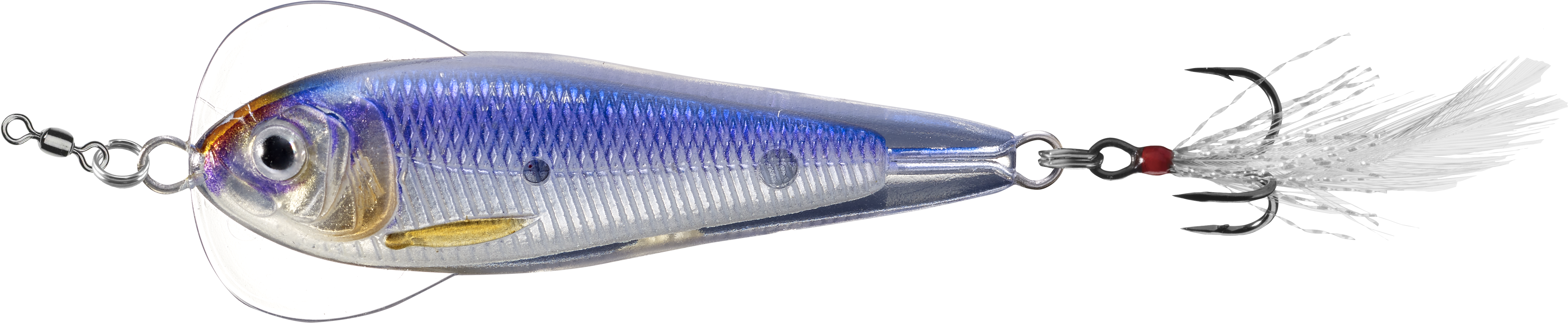 Livetarget Flutter Shad cucchiaino 1 3/4" Silver Pearl shad