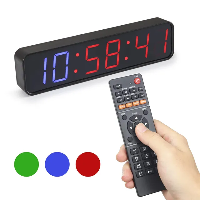 PELLOR Exercise Fitness Timer Palestra LED 1,5" Magnetico con Telecomando