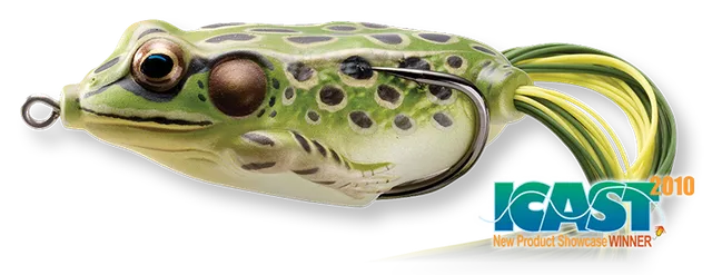 Livetarget Hollow Body Frog esca rana 2 1/4" Green Yellow