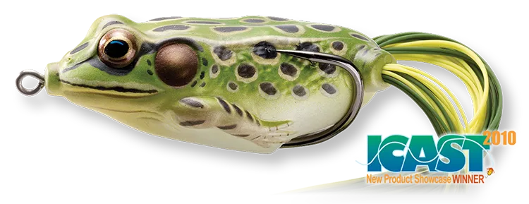 Livetarget Hollow Body Frog esca rana 2 1/4" Green Yellow