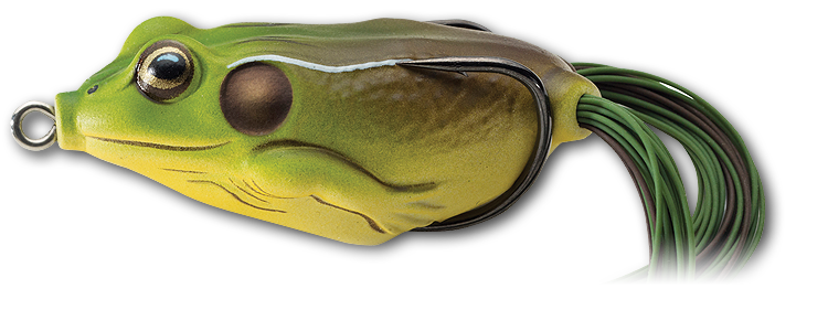 Livetarget Hollow Body Frog esca rana 2 1/4" Green Yellow