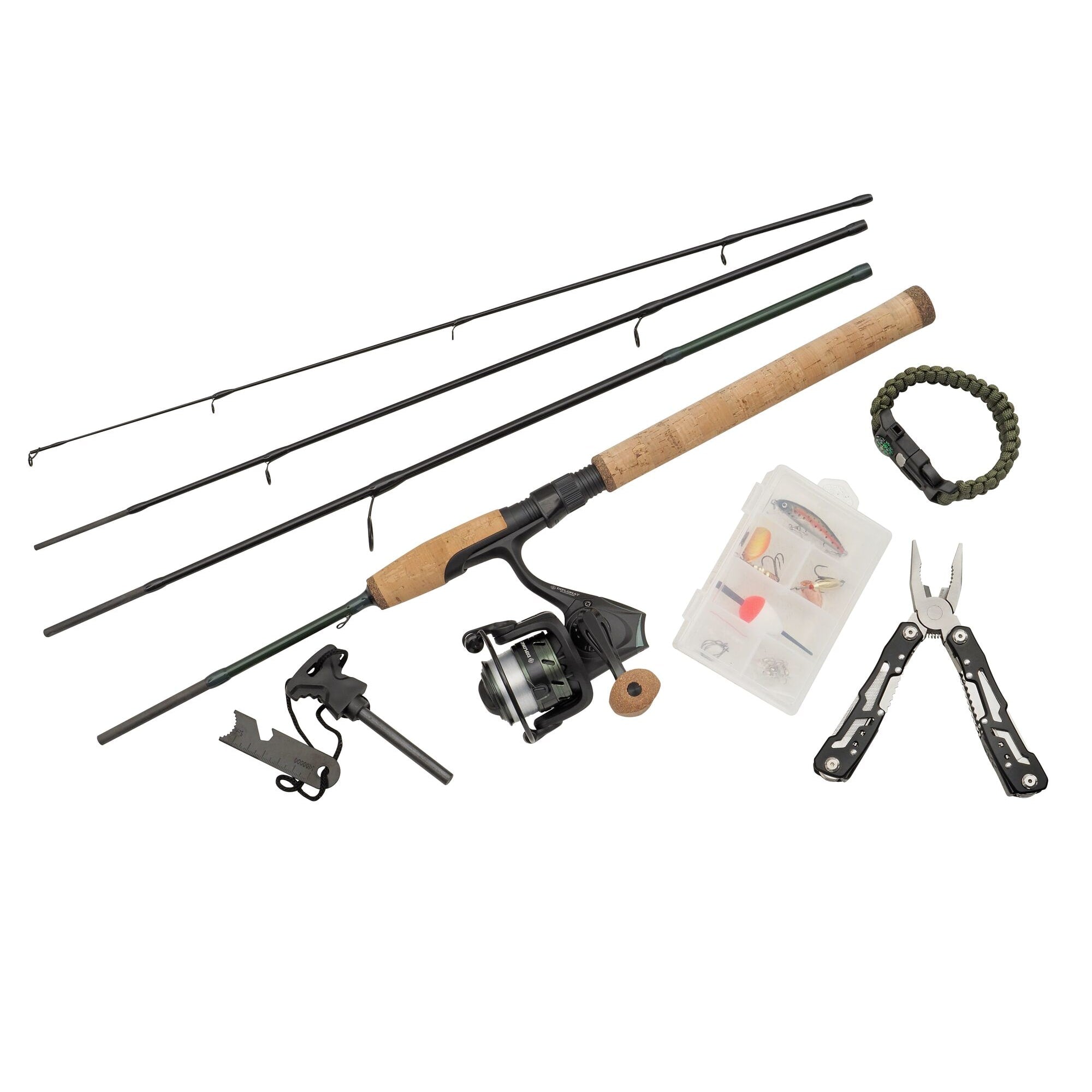 Abu Garcia Diplomat Wilderness kit pesca 4pc survival
