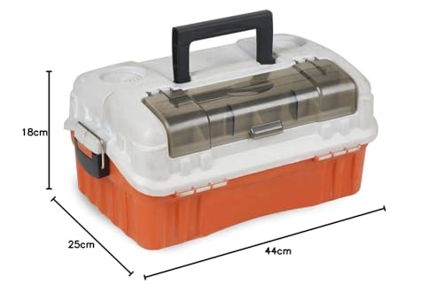 Linea Effe Box 2 Vassoi Scatola Pesca 44x25x18 cm Grande