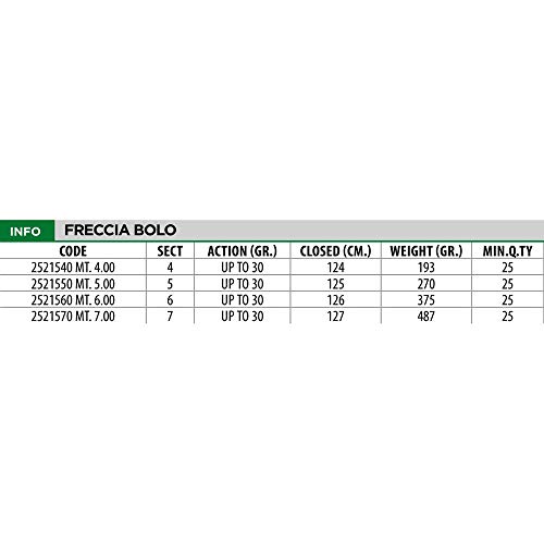 Lineaeffe Freccia Hi-Carbon canna bolognese 6 m 30 g