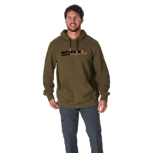 Savage Gear Orange LTD Logo Fleece felpa taglia L pile pesante