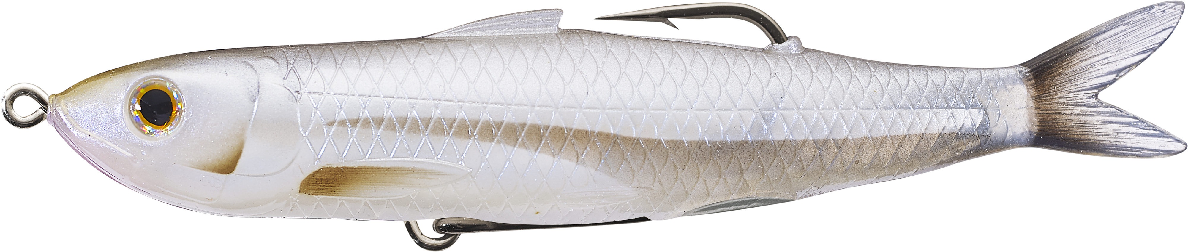 Livetarget Hollow Body Shiner esca 3 3/4" Pearl Ghost