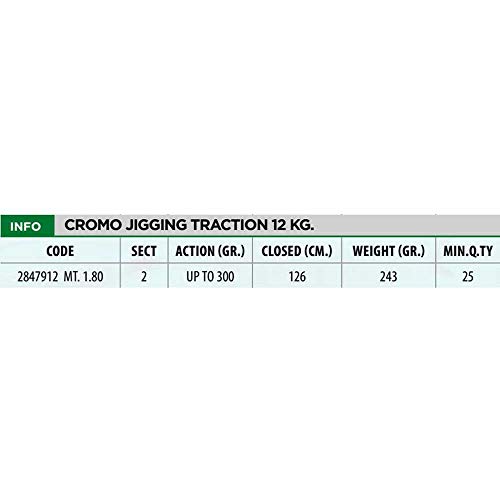 Linea Effe Cromo Jigging canna 1,80 m fino a 300 g 12 kg
