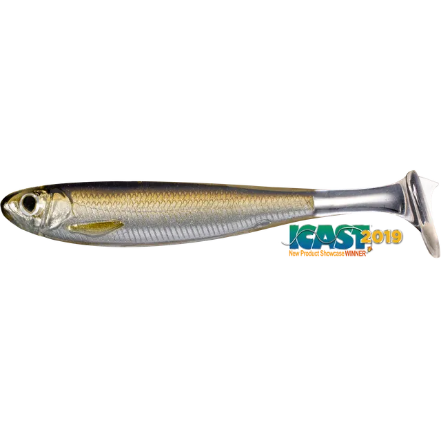 Livetarget Slow-Roll Shiner swimbait 7,6 cm Silver Pearl 4 pz