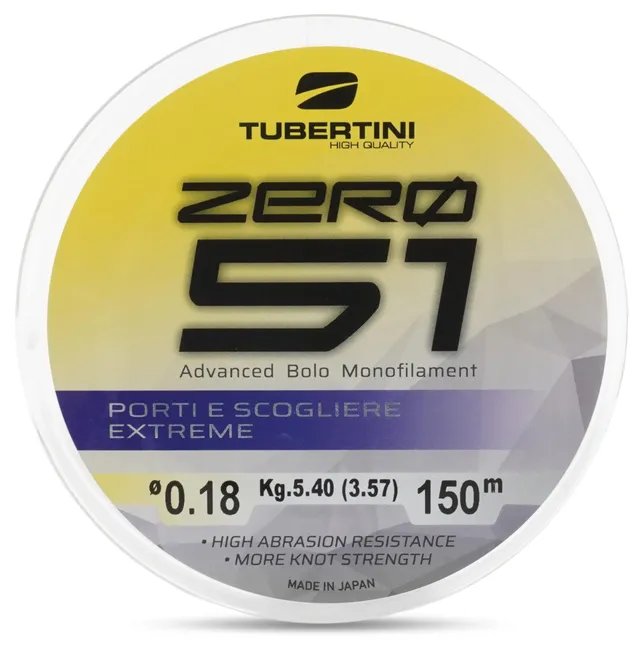 Tubertini 051 Porti Scogliere Monofilo 0,20 mm 150 m Clear