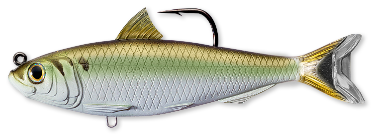 Livetarget Blueback Herring Swimbait esca 4 1/2" Blue Black