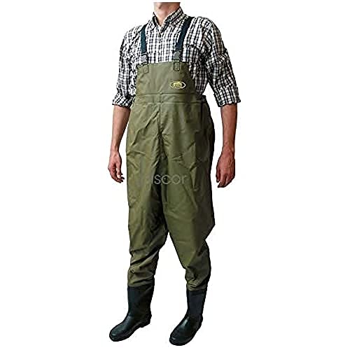 Lineaeffe Stivali Waders Traspirante Verde Taglia 45-46 Scafandro