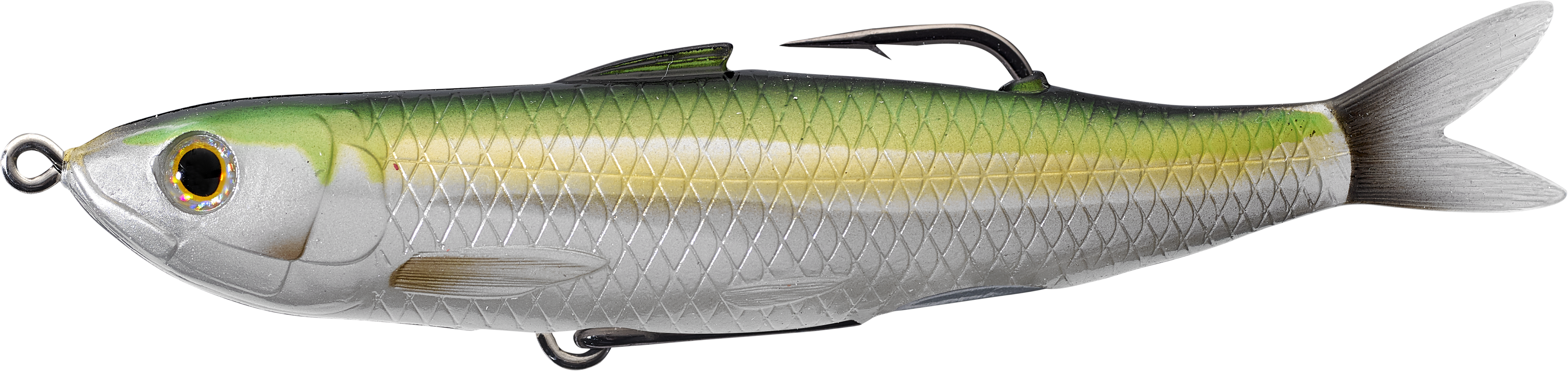 Livetarget Hollow Body Shiner esca 3 3/4" Pearl Ghost