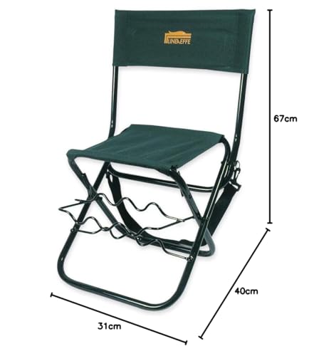 Lineaeffe Match Sedia da Pesca 67x31x40 cm Feeder