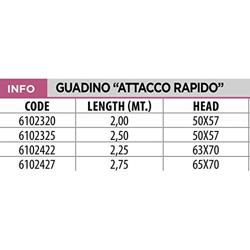 Linea Effe Reti Guadino Attacco Rapido 2,50 m 50x57 cm