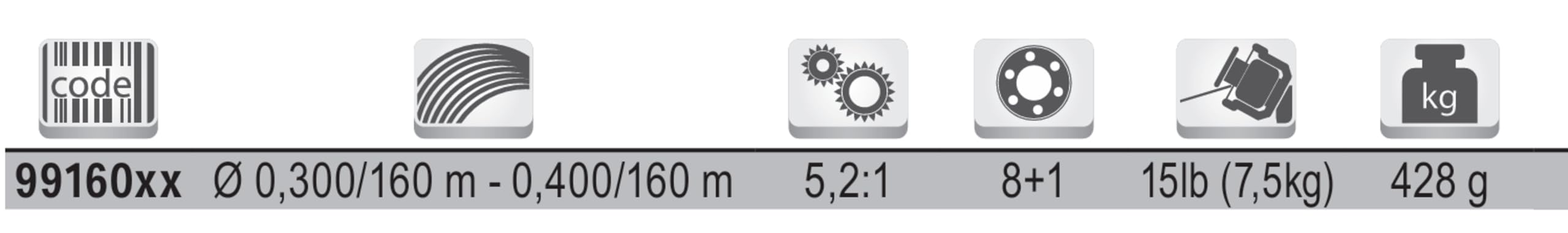 Tubertini Rocky 6000 Mulinello Surfcasting 2 Bobine 5,2:1