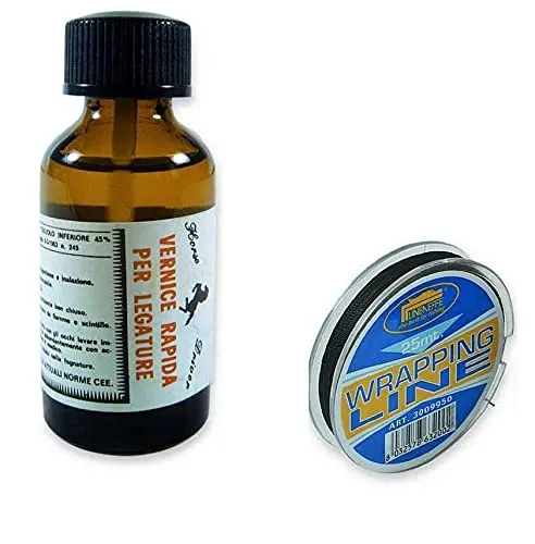 Linea Effe Ricambi Kit Riparazione Canne Colla + Filo Nero
