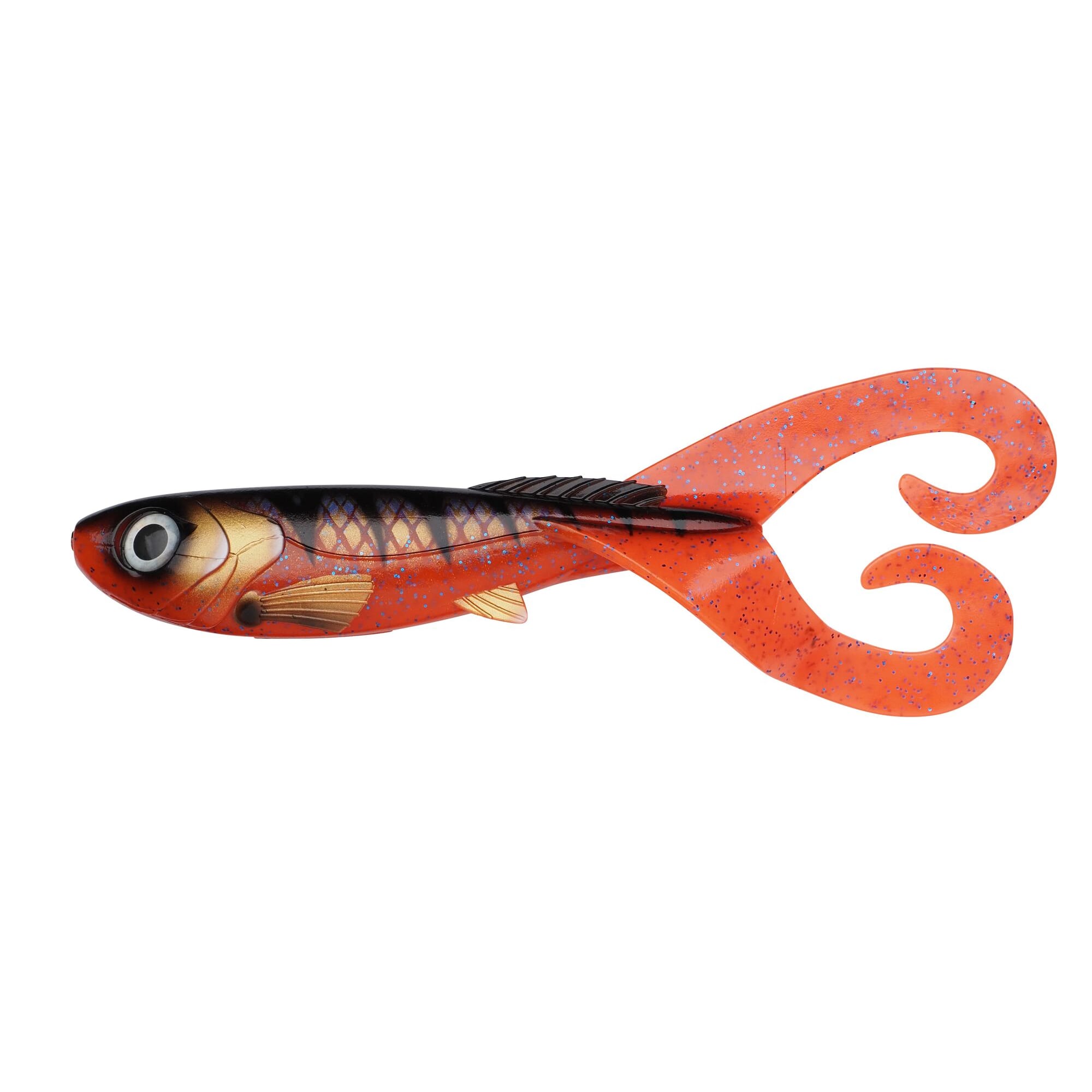 Abu Garcia Beast Twintail Shad Firetiger per luccio
