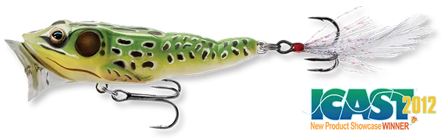 Livetarget Frog Popper 2,5" popper Green Yellow