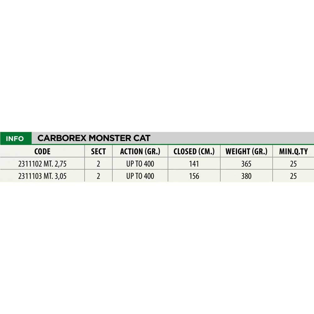 Linea Effe Carborex Monster Cat 3,05 m Canna Siluro 400 g