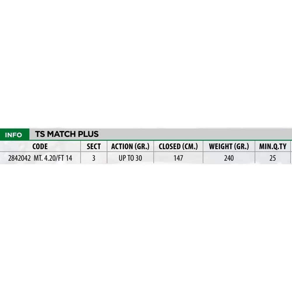 Lineaeffe TS Match Plus 4,20 m canna inglese fino 30 g