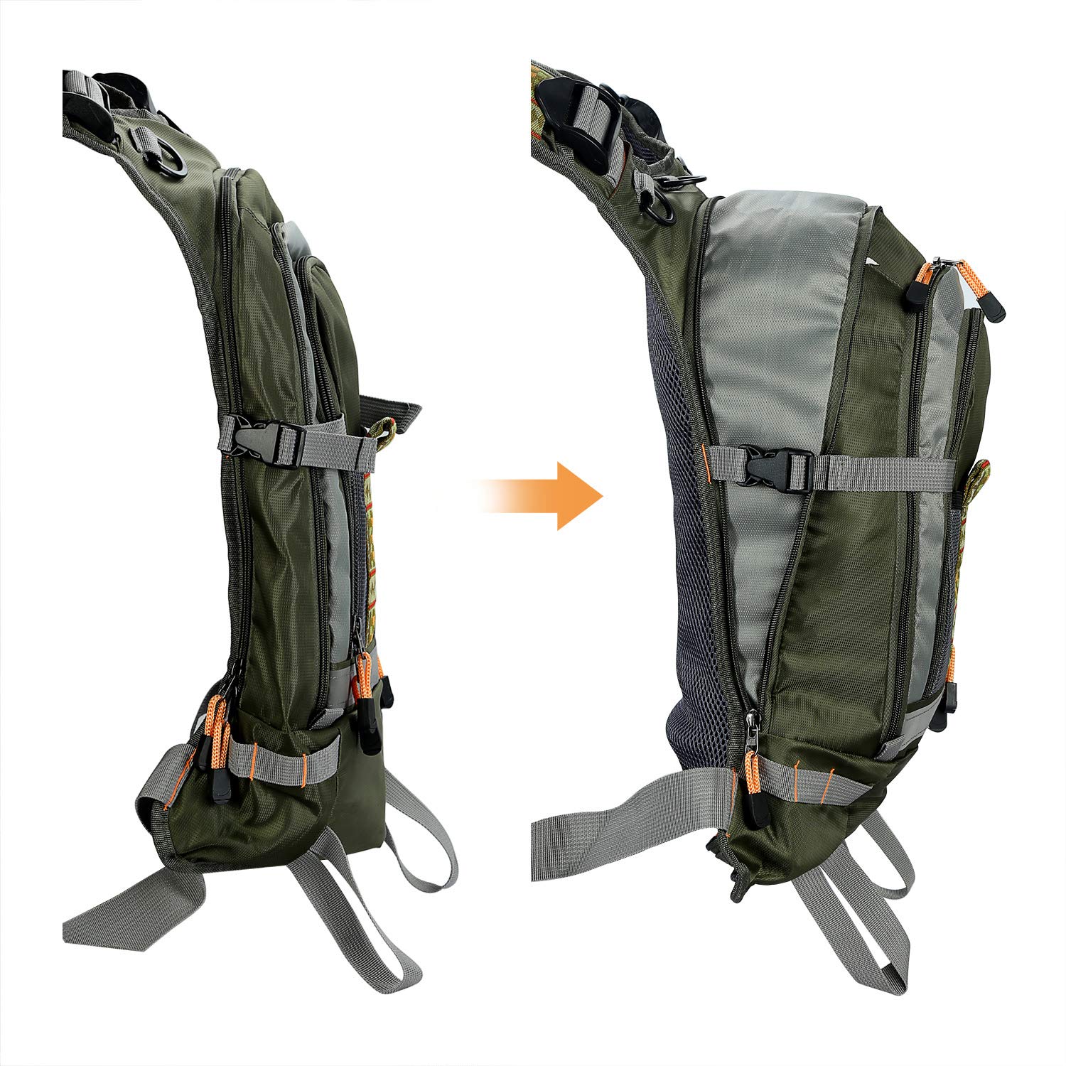 PELLOR Fishing Gilet da Pesca Uomo Multi-Tasca Traspirante