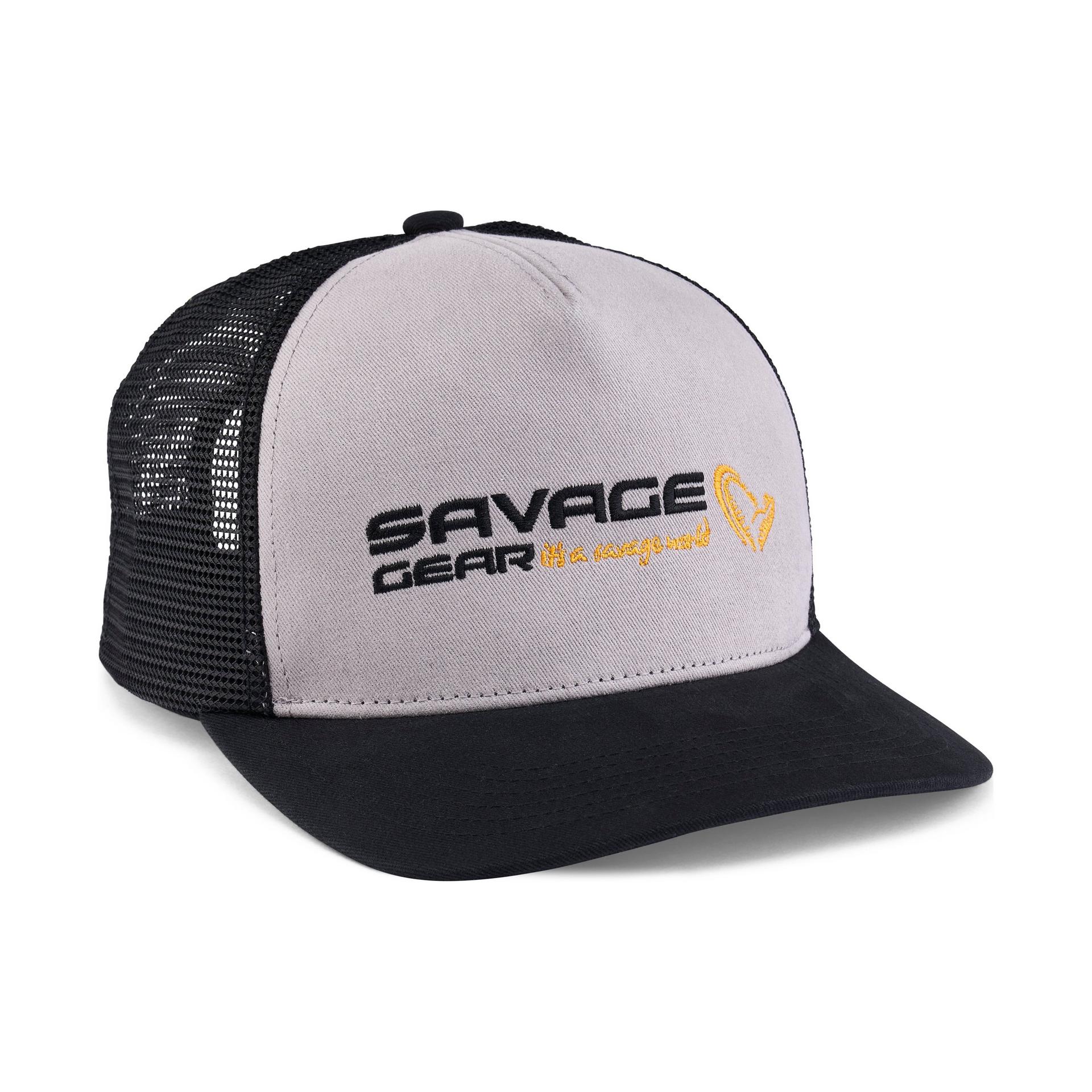 Savage Gear Orange LTD Logo Twill Trucker cappello pesca