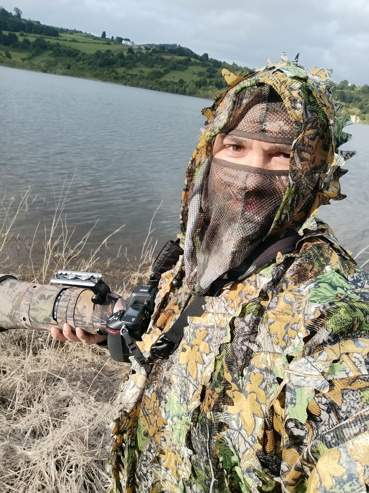 Pellor Hunting Ghillie Suit Tuta Mimetica 3D Foglie