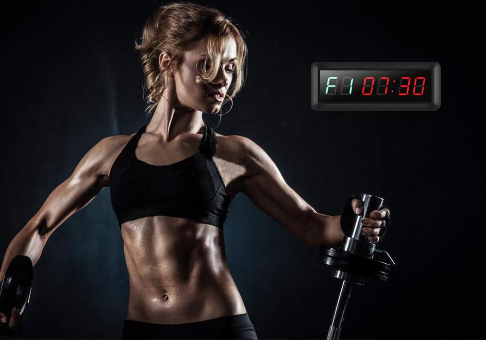 PELLOR Gym Timer orologio palestra LED con telecomando