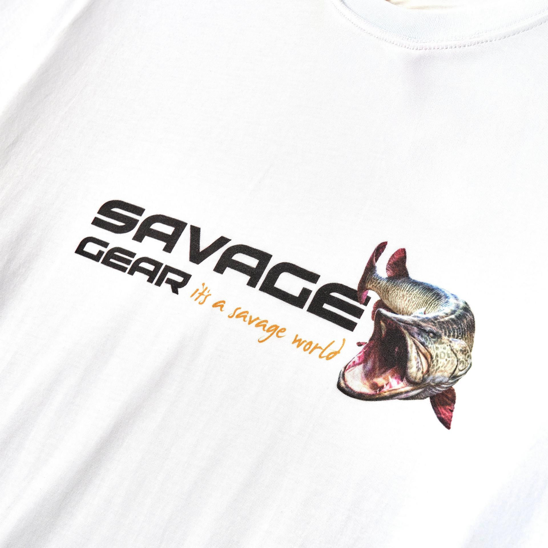 Savage Gear Orange LTD Musky Graphic Tee maglietta L manica corta