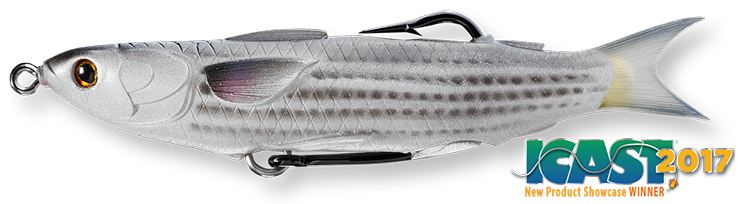 Livetarget Hollow Body Mullet esca topwater 3 3/4" 716 Silver