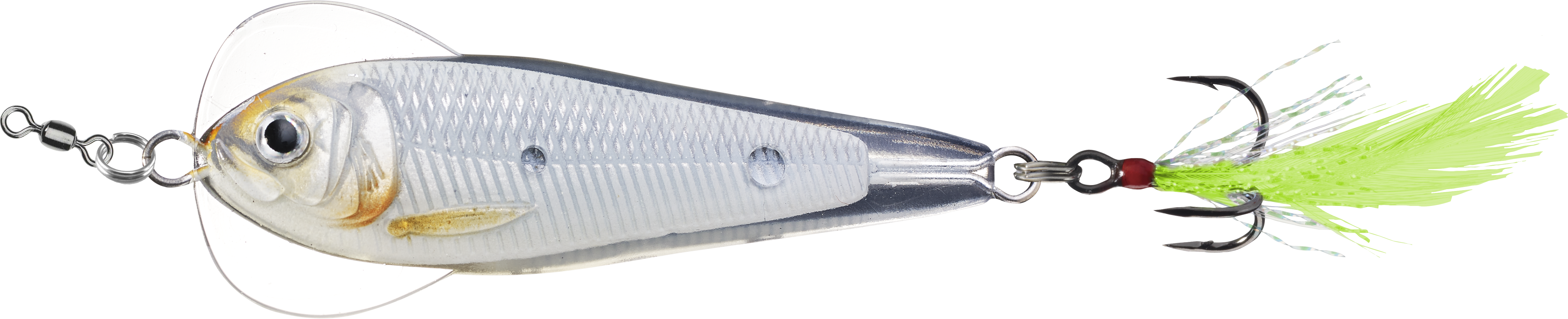 Livetarget Flutter Shad cucchiaino 1 3/4" Silver Pearl shad