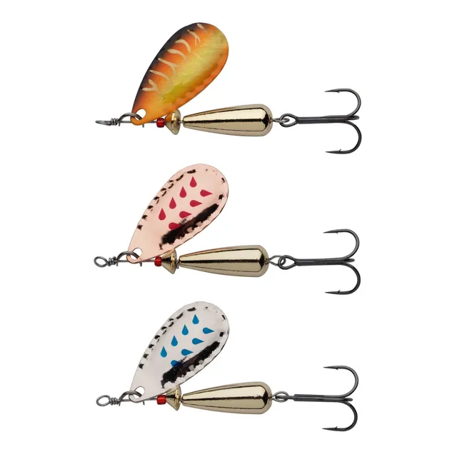 Abu Garcia Droppen cucchiaino pesca set 3 pezzi acqua dolce