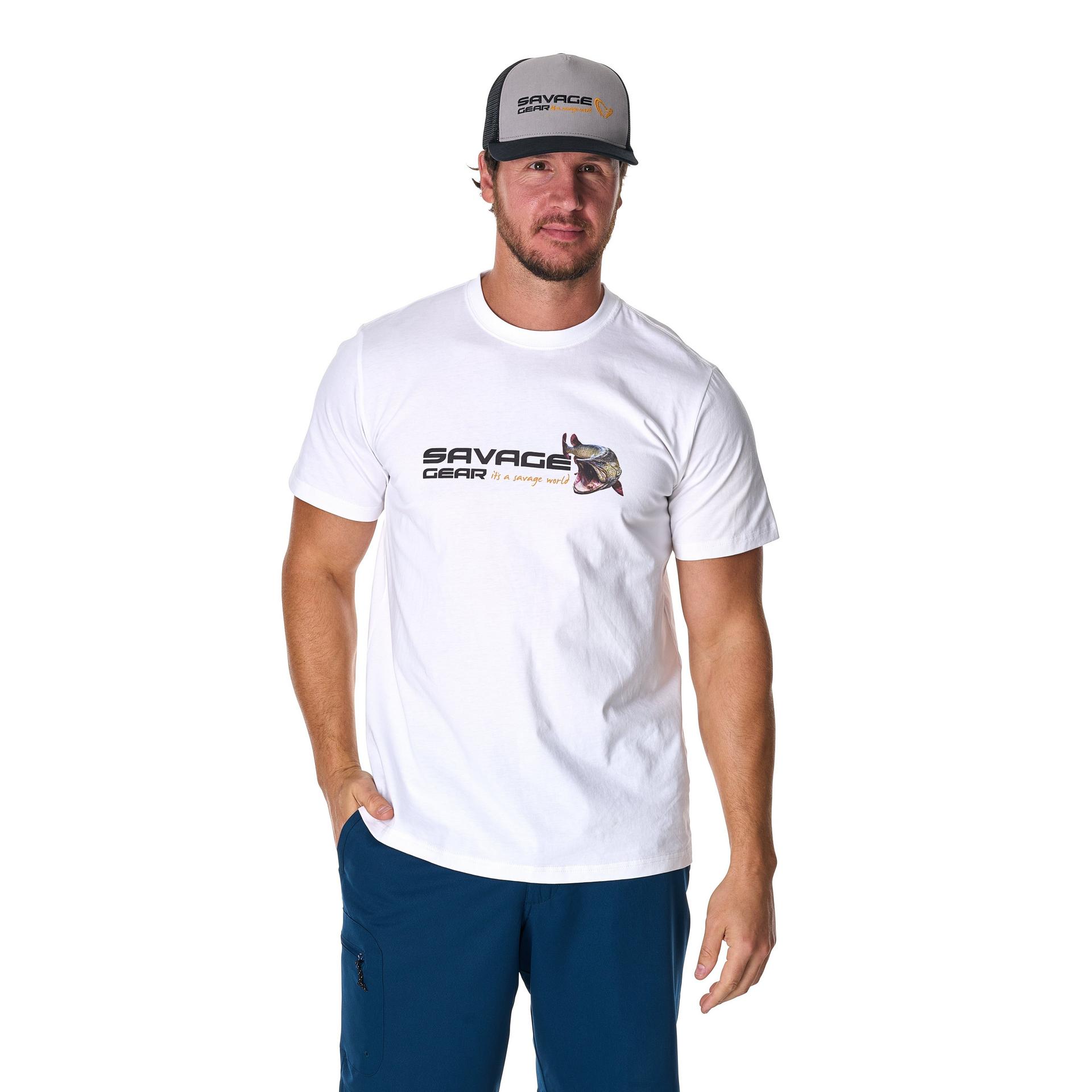 Savage Gear Orange LTD Musky Graphic Tee maglietta L manica corta