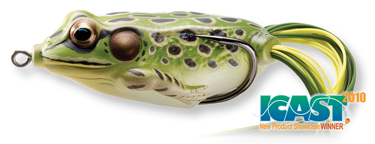 Livetarget Hollow Body Frog esca rana 2 1/4" Green Yellow