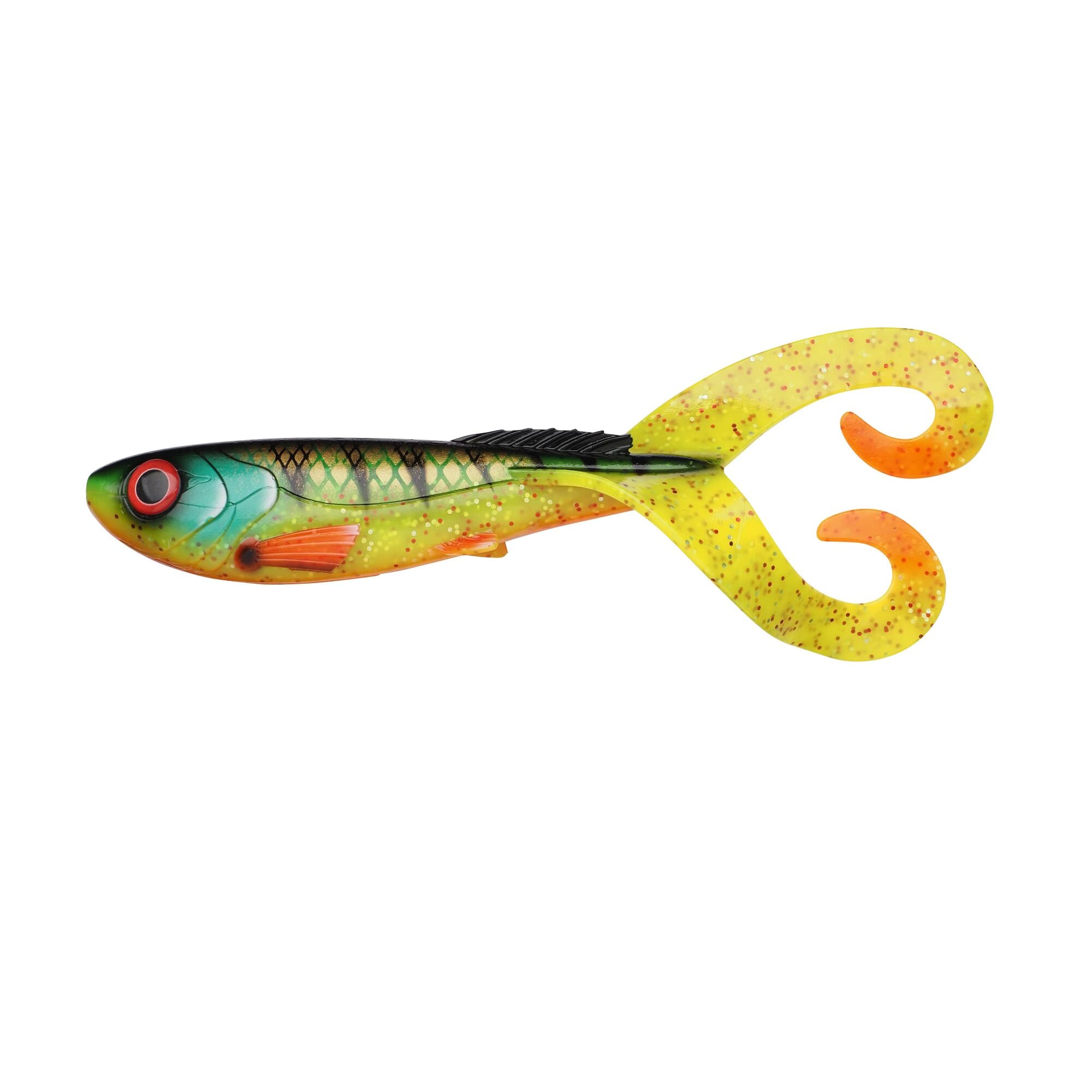 Abu Garcia Beast Twintail Shad Firetiger per luccio