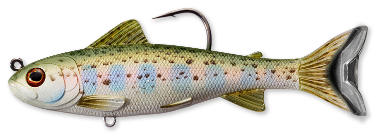 Livetarget Swimbaits Trout Parr swimbait 4" Gold Olive