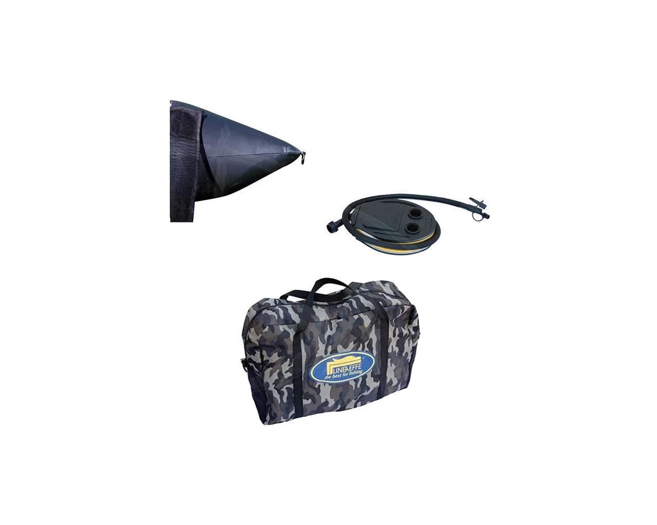Linea Effe Belly Boat XXL Camou Barca con Borsa e Pompa