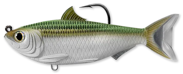 Livetarget Sardine Swimbait esca 3 1/2" Silver Green mare