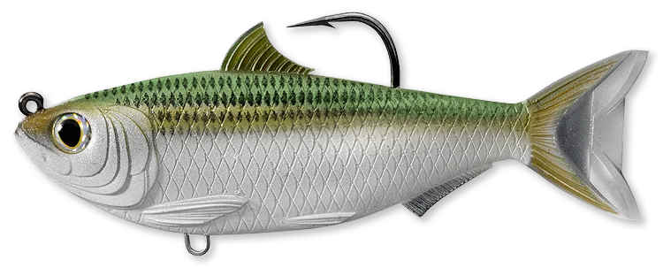 Livetarget Sardine Swimbait esca 3 1/2" Silver Green mare