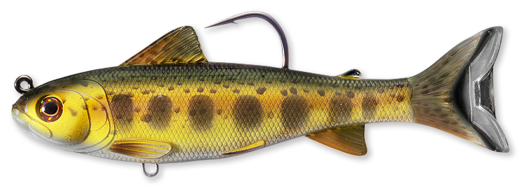 Livetarget Swimbaits Trout Parr swimbait 4" Gold Olive