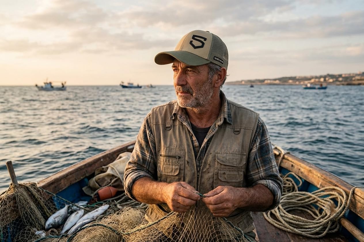 Tubertini Seika Hat Cappello da Pesca in Cotone Traspirante