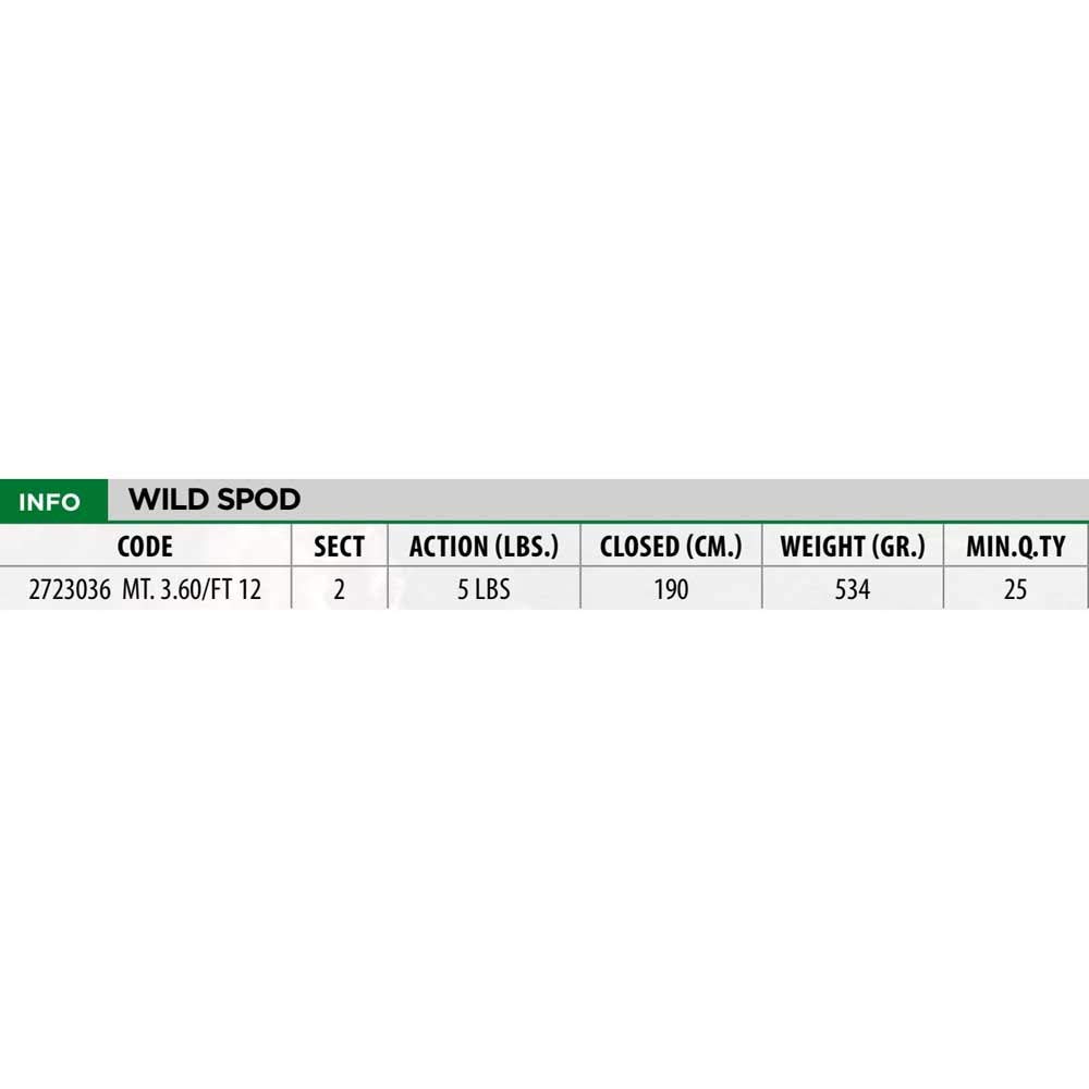 Linea Effe Canne Wild Spod 3,60 m canna carpfishing 5 lbs