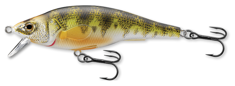 Livetarget Yellow Perch Jerkbait esca 2 7/8" Natural Matte